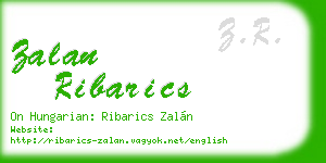 zalan ribarics business card
